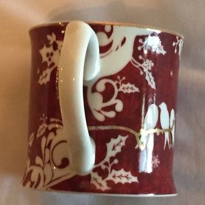 Starbucks 2010 Christmas Rosanna Mug ~ Red w/White